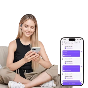 سماعة بمترجم AI