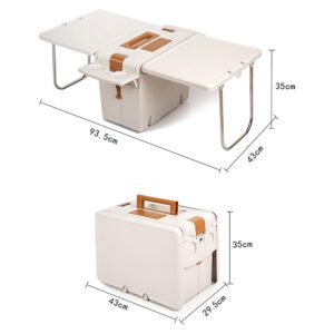 2x1 ثلاجة و ترابيزة قابلة للطي