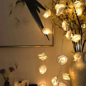سلسلة أضواء ورد LED تعمل بالبطارية
